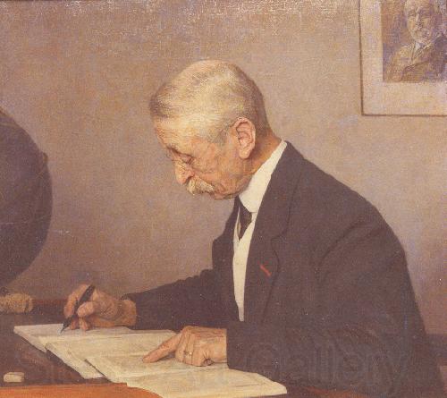 Jan Veth Painting of J.C. Kapteyn at his desk Germany oil painting art